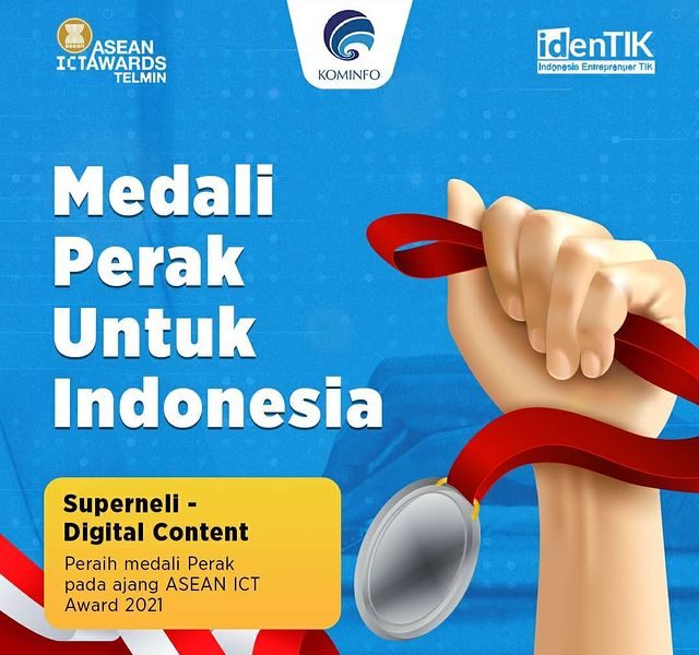 Keberhasilan Super Neli Mendapatkan Medali Perak ASEAN ICT Award 2021