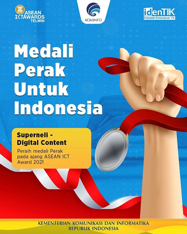 Keberhasilan Super Neli Mendapatkan Medali Perak ASEAN ICT Award 2021